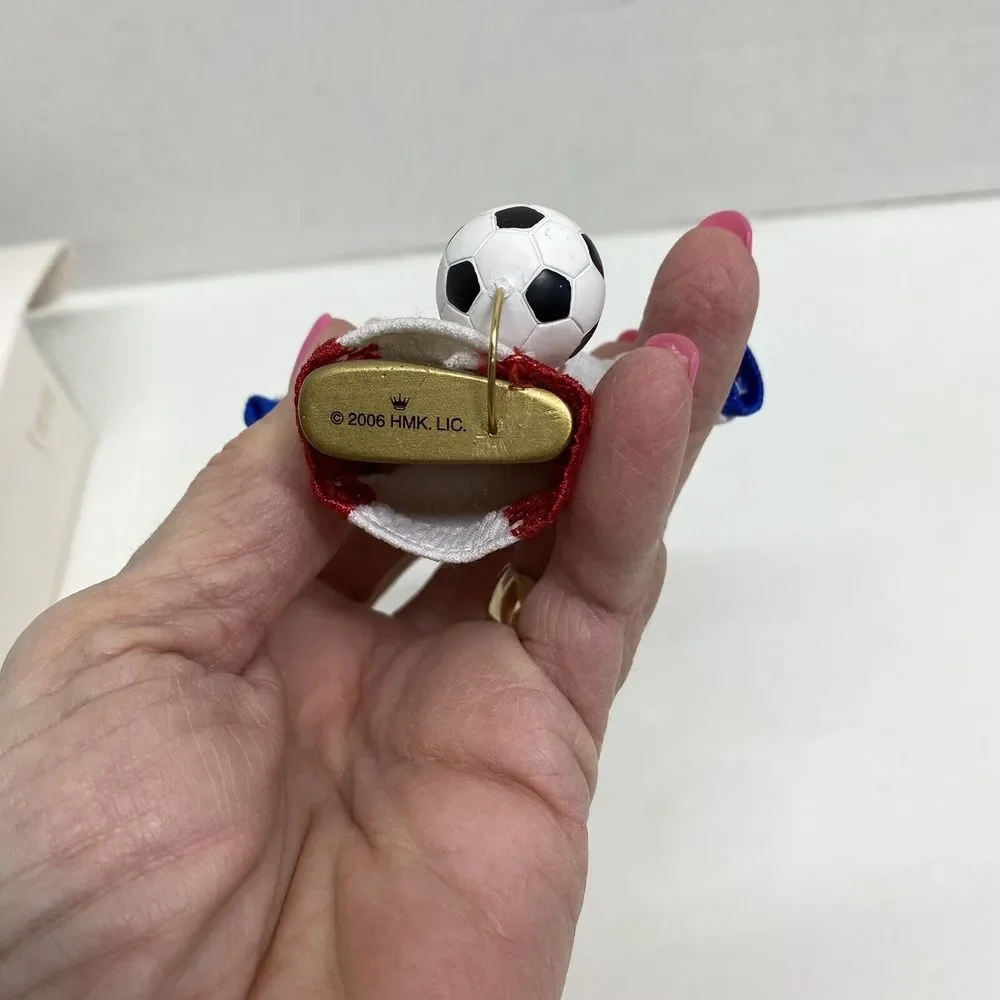GET YOUR KICKS USA SOCCER Jersey and Ball Hallmark Keepsake Ornament Dated 2006